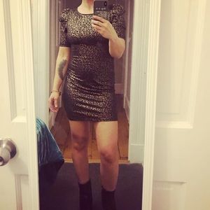 Sexy animal print dress